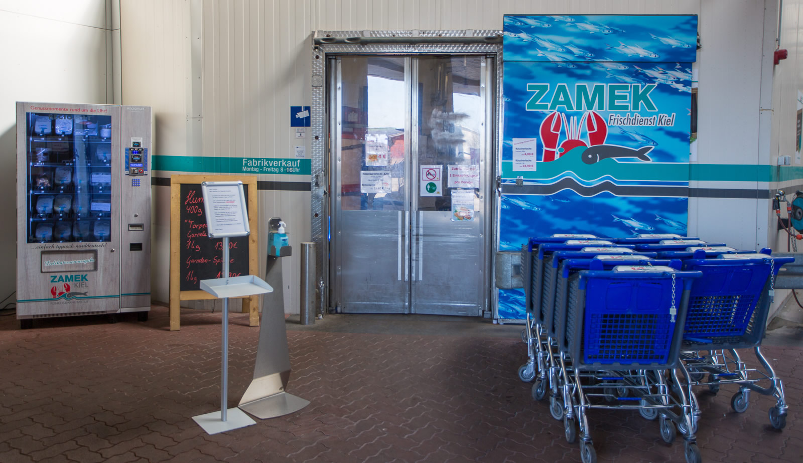 Fabrikverkauf am Seefischmarkt in Kiel