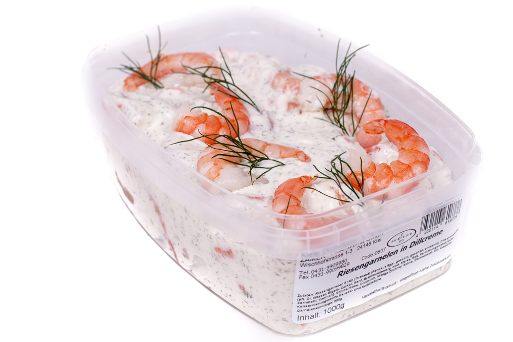 Riesengarnelen-Dillcreme